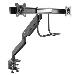 Dual Monitor Arm Heavy Duty - Synced Height