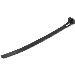 Resealable Zip Tie 6in Black 100 Pack