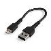 Cable USB To Lightning Mfi Certified 15cm Black