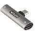 USB C Audio + Charge Adapter 3.5mm Headset Jack + Pd Charging