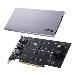 HYPER M.2 X16 Card - Pci-e 3.0 x16, 4 x M.2 Socket 3 with M Key Design