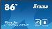 Digital Signage Display - ProLite LH8675UHS-B1AG - 86in - 3840x2160 (UHD) - Black