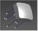 Indoor 2.4GHz/5GHz, eight feed, 10/6dBi, 55 degree sector antenna with standard RPSMA-type plug connector
