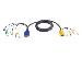 KVM Cable Ps/2 Mouse Keyboard Vga Audio Sphd-15 Male 1.8m