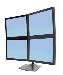 Quad Monitor Stand (2x2) Black
