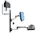 Wall Mount System Lx With Small Black Cpu Holder Polished Aluminum
