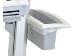Sv40 Basket And Handle Kit Single T-slot Channel Attachment (white And Grey)