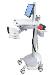 Styleview Emr LCD Cart SLA Powered Pivot (white Grey And Polished Aluminum)