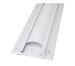 34in Wall Track With Cable Management Channel Covers (white)