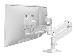 Lx Pro Arm Dual Direct Desk Mount - White