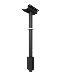 Ceiling Mount Pole/height Adjustable 92.4cm-142.4cm/max 60kg/per Side/black