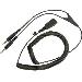 QD PC Cord to 2x 3.5mm Jack coiled cord