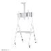 Mobile Flat Screen Floor Stand For 32-65in Screen - White