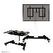 Motorised Floor Stand Tv/lfd Trolley For 42in - 100in Screen Silver