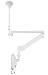 Medical Monitor Ceiling Mount (Full Motion gas spring) for 10in-32in Screen Height Adjustable - White