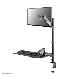 Neomounts Ds90-325bl1 Height Adjustable Desk Mounted Workstation For 17-32in Screens Keyboard And Mouse - Black
