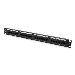 Patch panel CAT6 24 Ports Unshielded - Black (dn91624u)