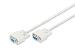 Datatransfer connection cable, D-Sub9 F/F, 2m serial, molded beige