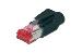 CAT6 modular RJ45 plug, Hirose TM21 8P8C, shielded, for round cable, incl. hood