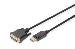 DisplayPort adapter cable, DP - DVI (24+1) M/M, 2m w/interlock, DP 1.1a CE black
