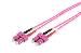 Fiber Optic Patch Cord, SC to SC Multimode OM4 - 50/125 æ, Duplex, color RAL4003 Length 3m
