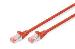 Patch cable - CAT6 - S/FTP - Snagless - Cu - 1m - red