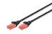 Patch cable Copper conductor - CAT6 - U/UTP - Snagless - 2m - black