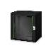 12U wall mounting cabinet 643x600x450 mm, color black (RAL 9005)