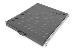 Sliding Shelf for 800 mm depth cabinets vented, color black (RAL 9005), up to 25kg, 30x483x570 mm