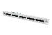 CAT 3 ISDN Patch Panel, unshielded 25-port RJ45, 8P4C, LSA, 1U, rack mount, color grey RAL 7035