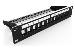 Modular Patch Panel, shielded 12-port, Blank, 1U, 254mm (10") Rack Mount Color black RAL 9005