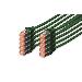 Patch cable - CAT6 - S/FTP - Snagless - Cu - 0.25m - green - 10pk