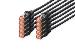 Patch cable - CAT6 - S/FTP - Snagless - Cu - 50cm - black - 10pk
