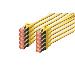 Patch cable - CAT6 - S/FTP - Snagless - Cu - 0.5m - yellow - 10pk