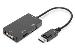 ASSMANN DisplayPort converter cable, DP - HDMI+DVI+VGA M-F/F/F, 20cm 3 in 1 Multi-Media cable, CE, Black