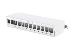 Modular Desktop Patch Panel, shielded 12-port, light grey