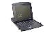 Modularized 43.2cm (17in) TFT console with 8 port Cat.5 KVM, RAL 9005 black - Qwerty US