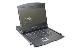Modularized 48.3cm (19in) TFT console with 8 port Cat.5 KVM, RAL 9005 black - Qwerty US
