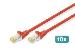 Patch cable - CAT6a - S/FTP - Snagless - 2m - red - 10pk