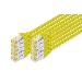 Patch cable - CAT6a - S/FTP - Snagless -  3m - yellow - 10pk