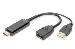 HDMI M to DP F with external Power 4K@30Hz 20cm Black