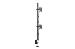Monitor Vertical Mount 17-32in, 8kg max. each, clamp or grommet mount