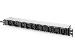 1U Aluminum PDU rackmountable 8x C13 2xC19 16A 230VAC 50/60Hz IEC C20 plug