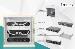 10in network bundle - 6U cabinet, grey shelf, PDU, 8-port switch, CAT6 patch panel