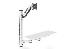 Workstation (Monitor. Keyboard. Mouse) Wall Mount 32in. 8kg. VESA 75x75/100x100. white/black