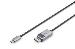 USB Type C to DP adapter cable 8Ka30Hz. HBR3 Alu Housing Black 1m