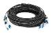 Breakout cable - 8 Fiber SM G.657.A1 LC/UPC-LC/UPC universal Color black 50m
