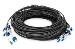 Breakout cable - 12 Fiber SM G.657.A1 LC/UPC-LC/UPC universal black 30m