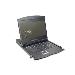 Modularized 48,3cm (19in) TFT console with 16 port KVM, RAL 9005 black - CH keyboard