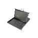 Modularized 43,2cm (17in) HD LCD TFT console with 8 port Cat5 KVM 8 Cat5 VGA Dongle - CH keyboard
